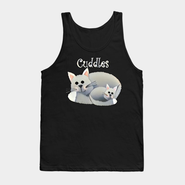 Kitty Cuddles Tank Top by AlondraHanley